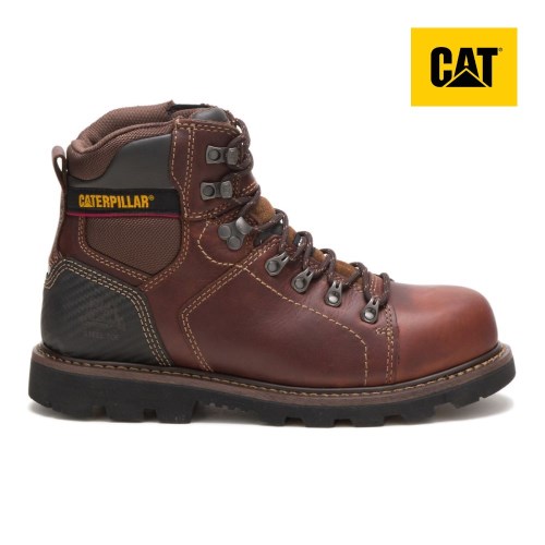 Caterpillar Alaska 2.0 Steel Toe Werkschoenen Heren DonkerBruin (UJXZ.NL)